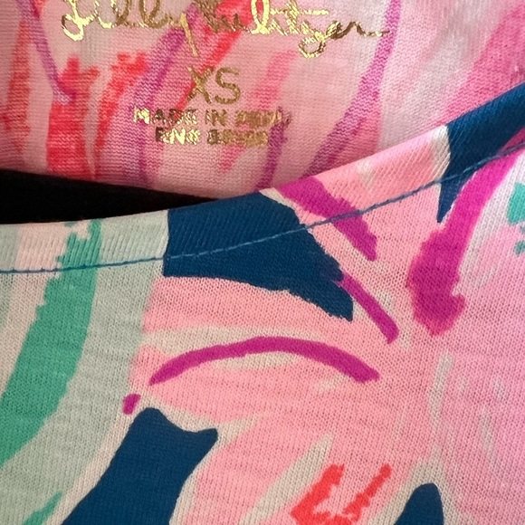 Lilly Pulitzer Pink and Green Ruffled Sundress Size XS - Picture 4 of 7